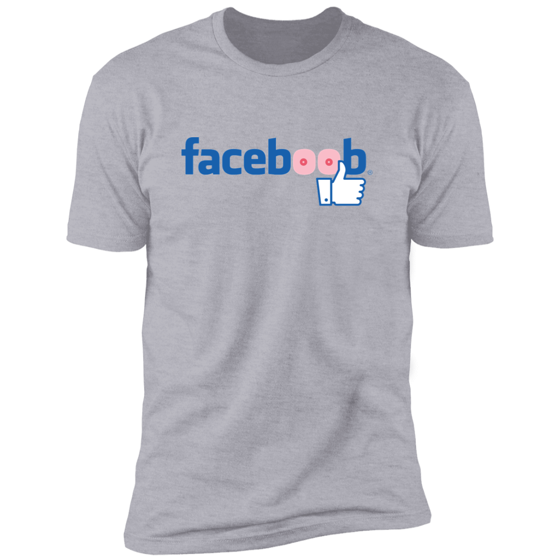 Faceboob - T-Shirt Light Grey / M