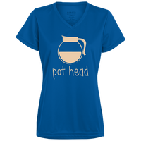 Pot Head (Variant) - Ladies' V-Neck T-Shirt