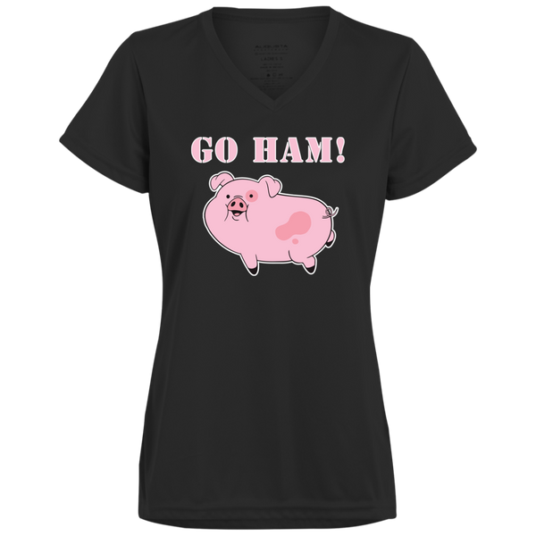 Go Ham - Ladies' V-Neck T-Shirt
