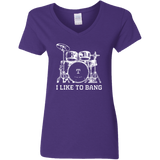 I Like To Bang  (Variant) - Ladies V-Neck T-Shirt