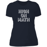High On Math (Variant) - Ladies' Boyfriend T-Shirt