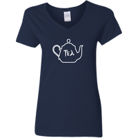Tea Shirt (Variant) - Ladies V-Neck T-Shirt