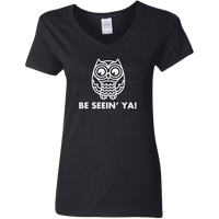 Owl See Ya (Variant) - Ladies V-Neck T-Shirt