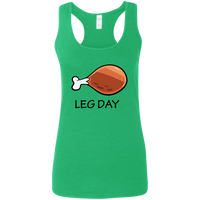 Leg Day - Ladies Racerback Tank