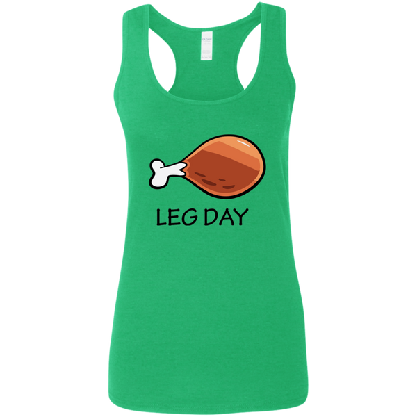 Leg Day - Ladies Racerback Tank