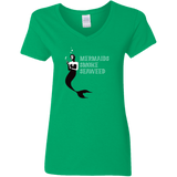 Mermaids Smoke Seaweed (Variant) - Ladies V-Neck T-Shirt