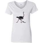 Skatebird - Ladies V-Neck T-Shirt