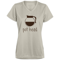 Pot Head - Ladies' V-Neck T-Shirt