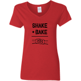 Shake and Bake - Ladies V-Neck T-Shirt