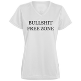 BS Free Zone - Ladies' V-Neck T-Shirt