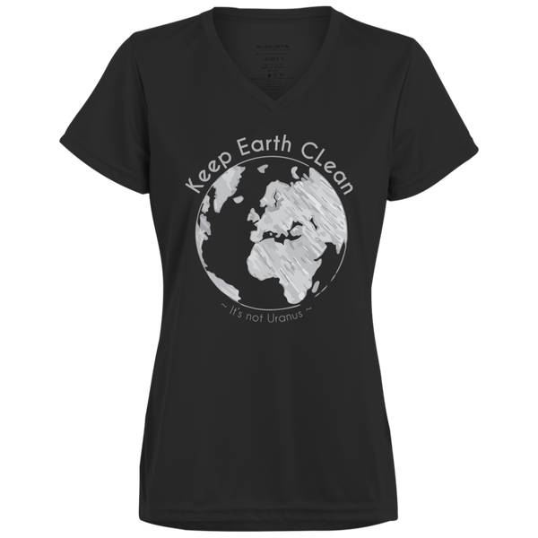 Keep Earth Clean - Ladies' V-Neck T-Shirt