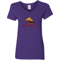 Side Piece (Variant) - Ladies V-Neck T-Shirt