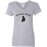 Karaoke Queen - Ladies V-Neck T-Shirt