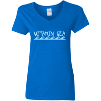 Vitamin Sea (Variant) - Ladies V-Neck T-Shirt