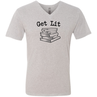 Get Lit - Men's Triblend V-Neck T-Shirt