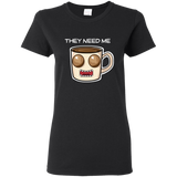 Crazy Coffee (Variant) - Ladies T-Shirt