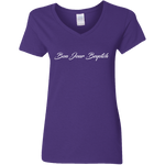 Bon Jour (Variant) - Ladies V-Neck T-Shirt