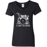 I Like To Bang  (Variant) - Ladies V-Neck T-Shirt