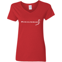 Horsepower (Variant) - Ladies V-Neck T-Shirt