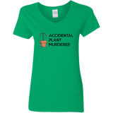 Plant Murderer - Ladies V-Neck T-Shirt