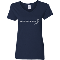 Horsepower (Variant) - Ladies V-Neck T-Shirt