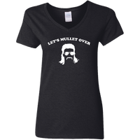 Mullet Over (Variant) - Ladies V-Neck T-Shirt
