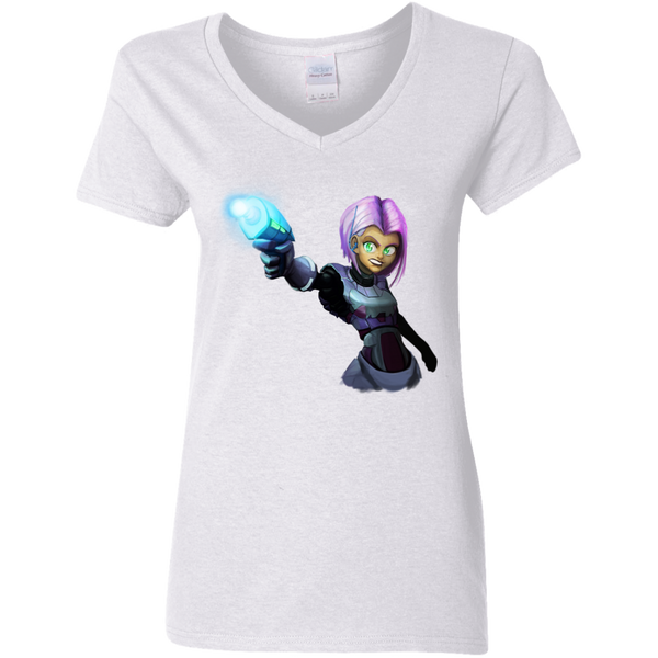 Ladies' V-Neck - Lady Space Pirate