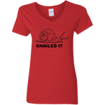 Snailed It - Ladies V-Neck T-Shirt