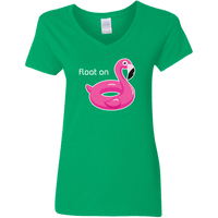 Float On (Variant) - Ladies V-Neck T-Shirt