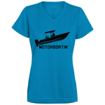 Motorboatin' - Ladies' V-Neck T-Shirt