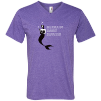 Mermaids Smoke Seaweed (Variant) - Mens V-Neck T-Shirt