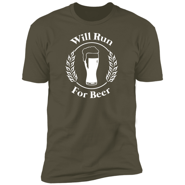 Will Run For Beer (Variant) - T-Shirt