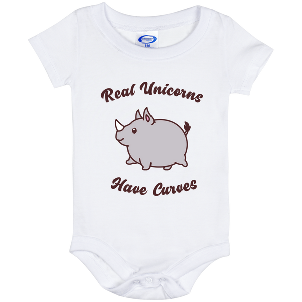 Real Unicorns Have Curves - Onesie 6 Month