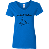 Aloha Beaches - Ladies V-Neck T-Shirt
